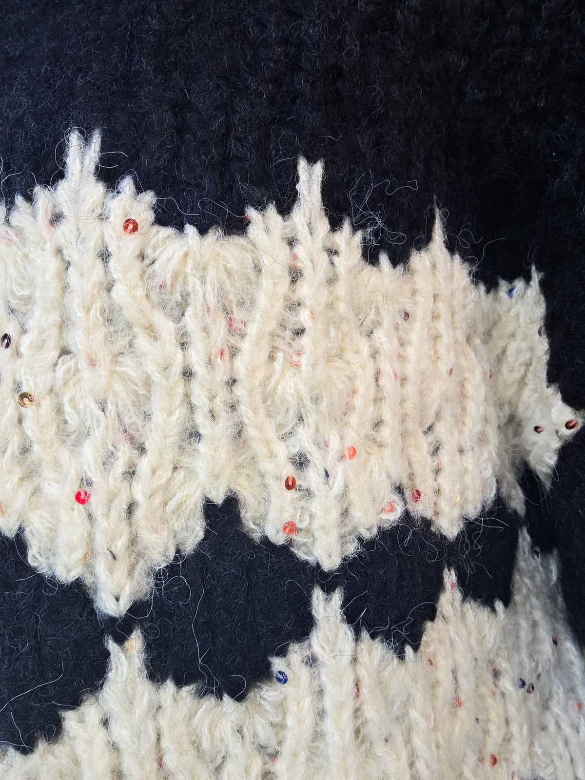 Statement Cardigan - Black & White