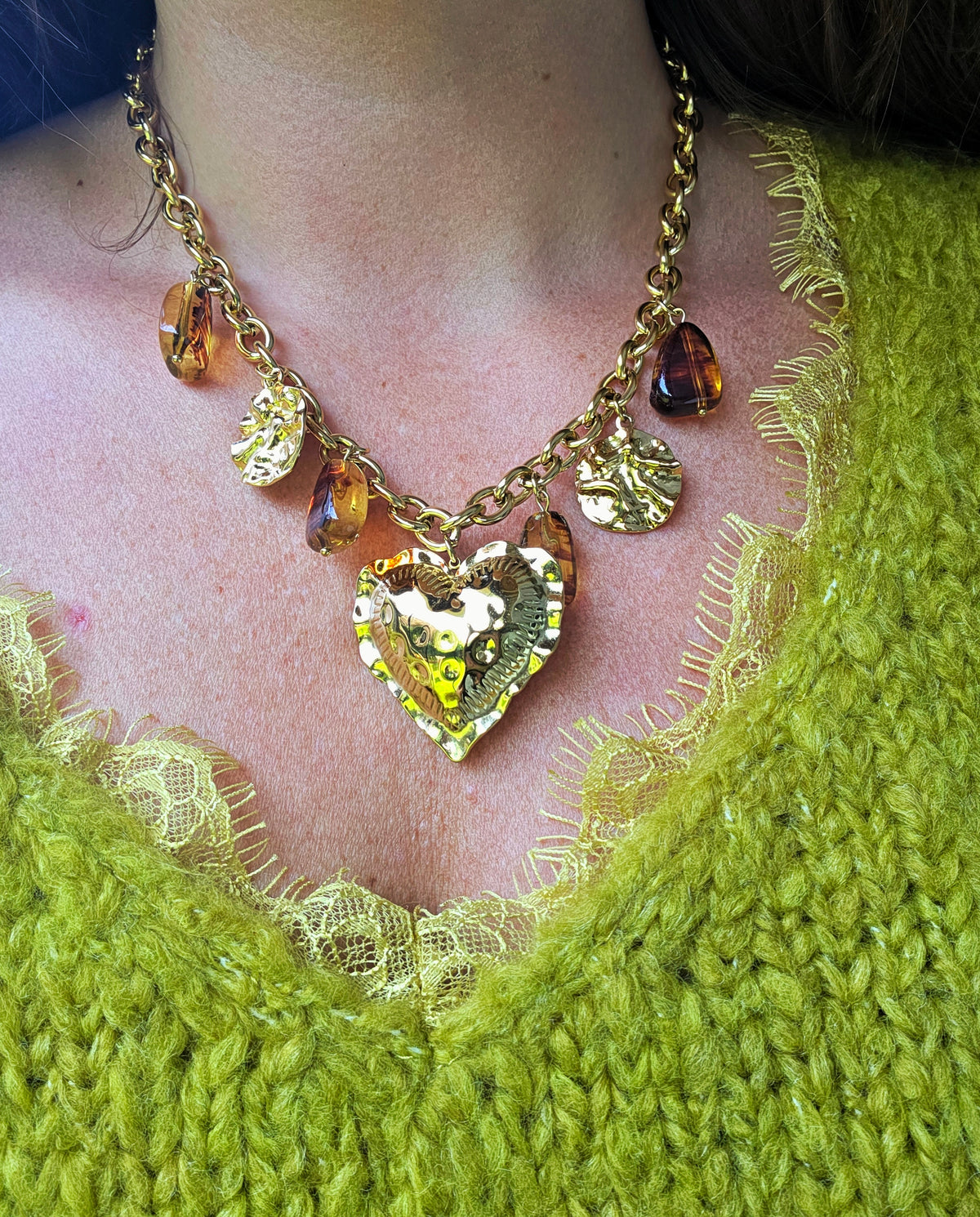 Golden Heart Necklace