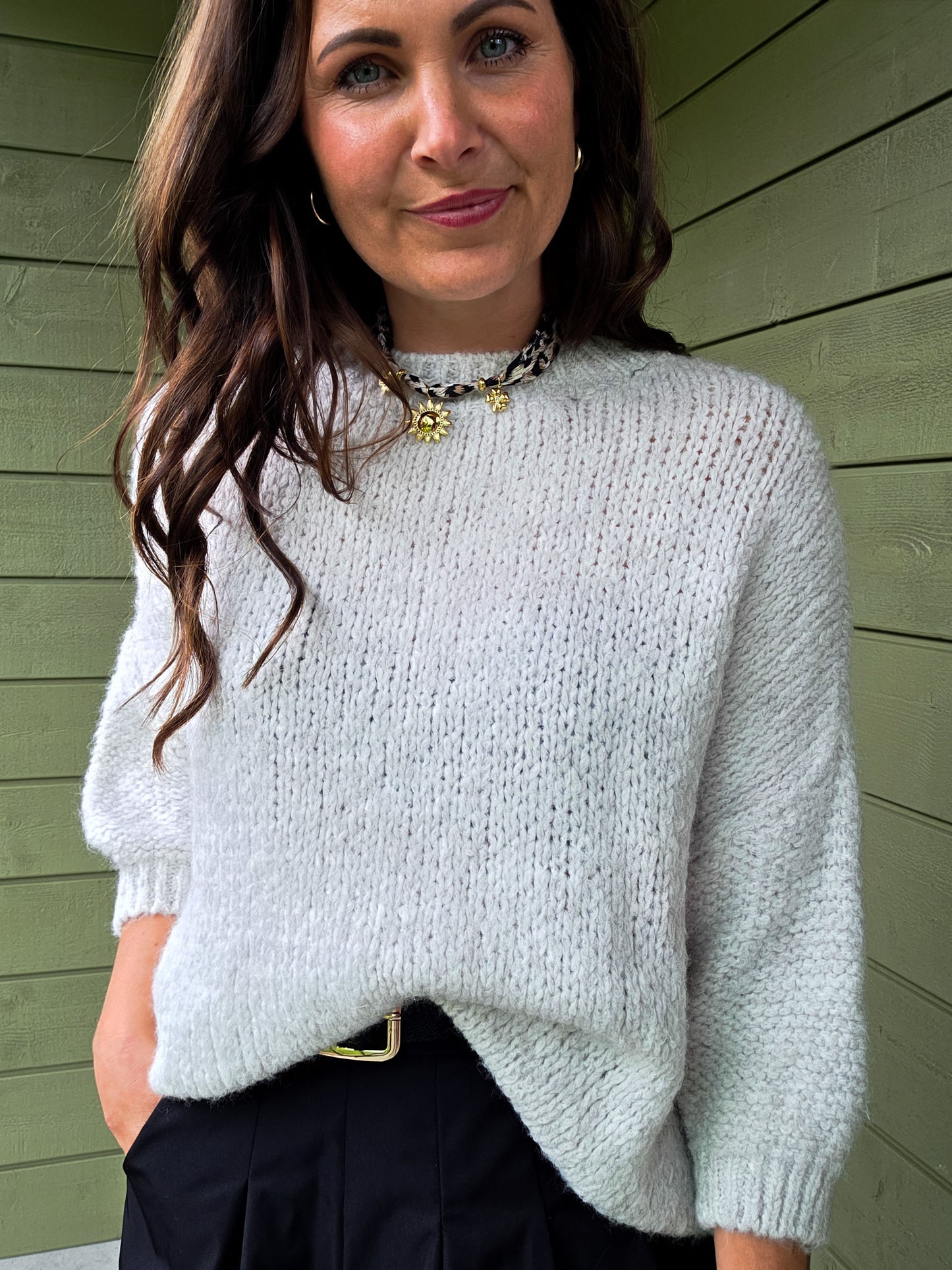 Offwhite Knit Sweater
