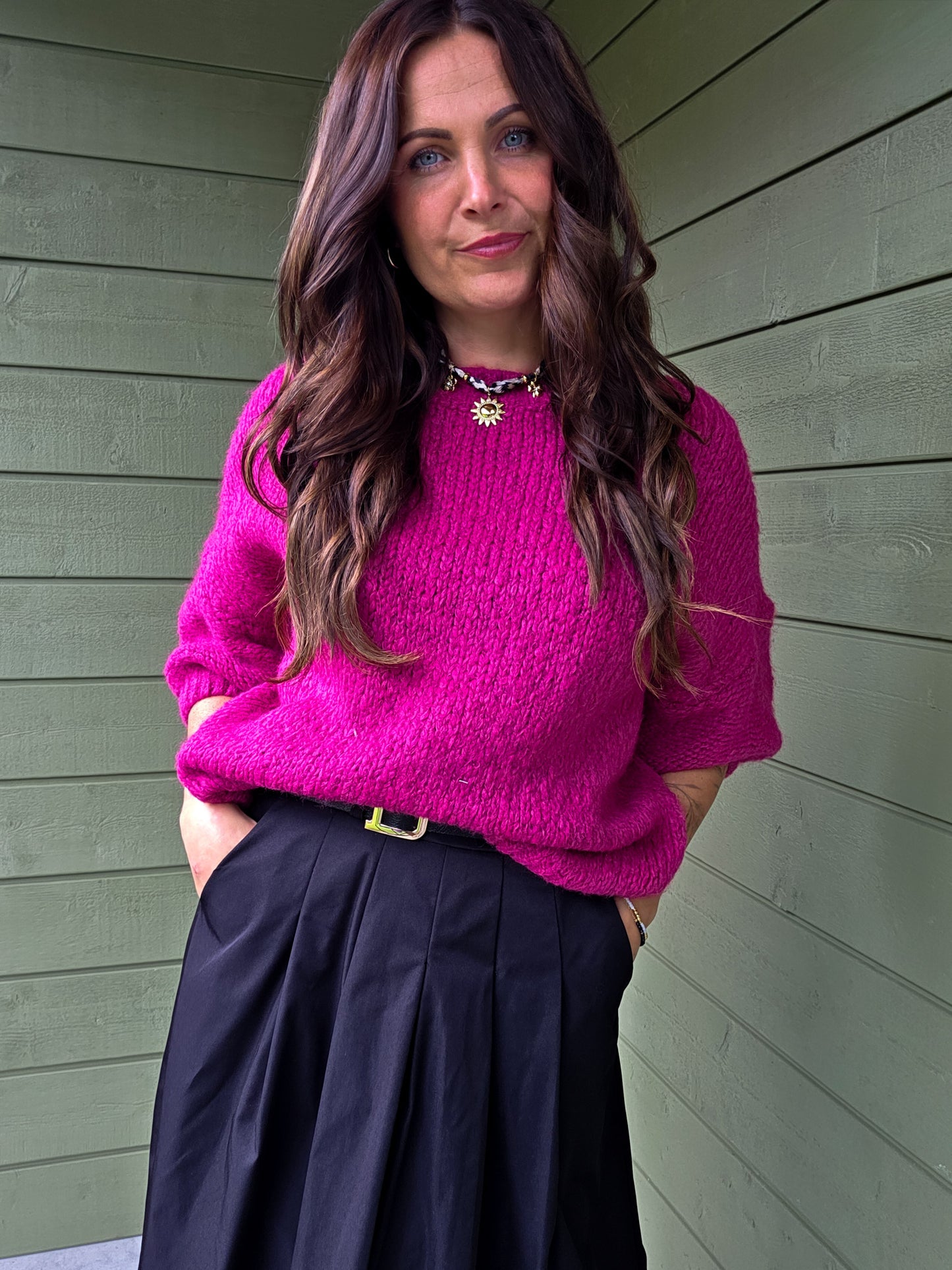 Knit Sweather - Pink