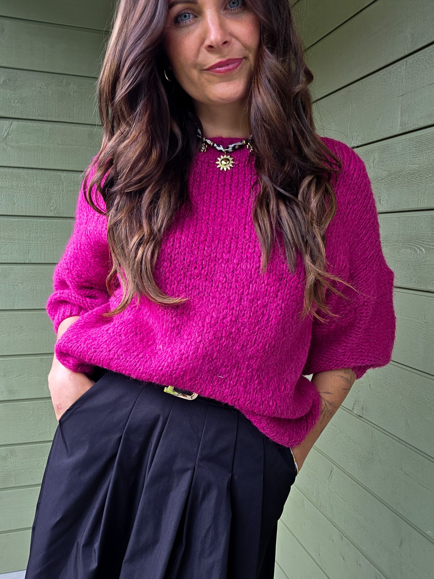 Knit Sweather - Pink