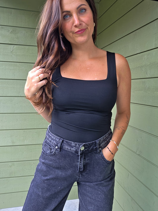 Zwarte Basic Top
