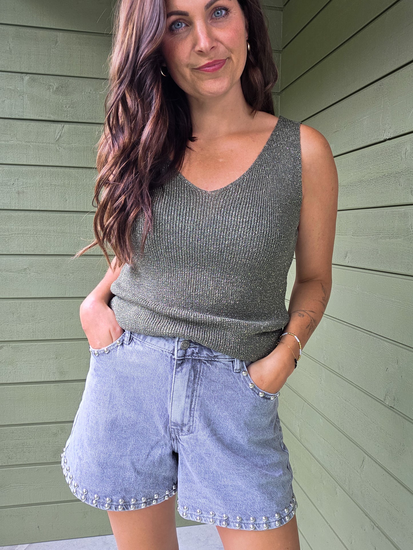 Glitter Top - Groen