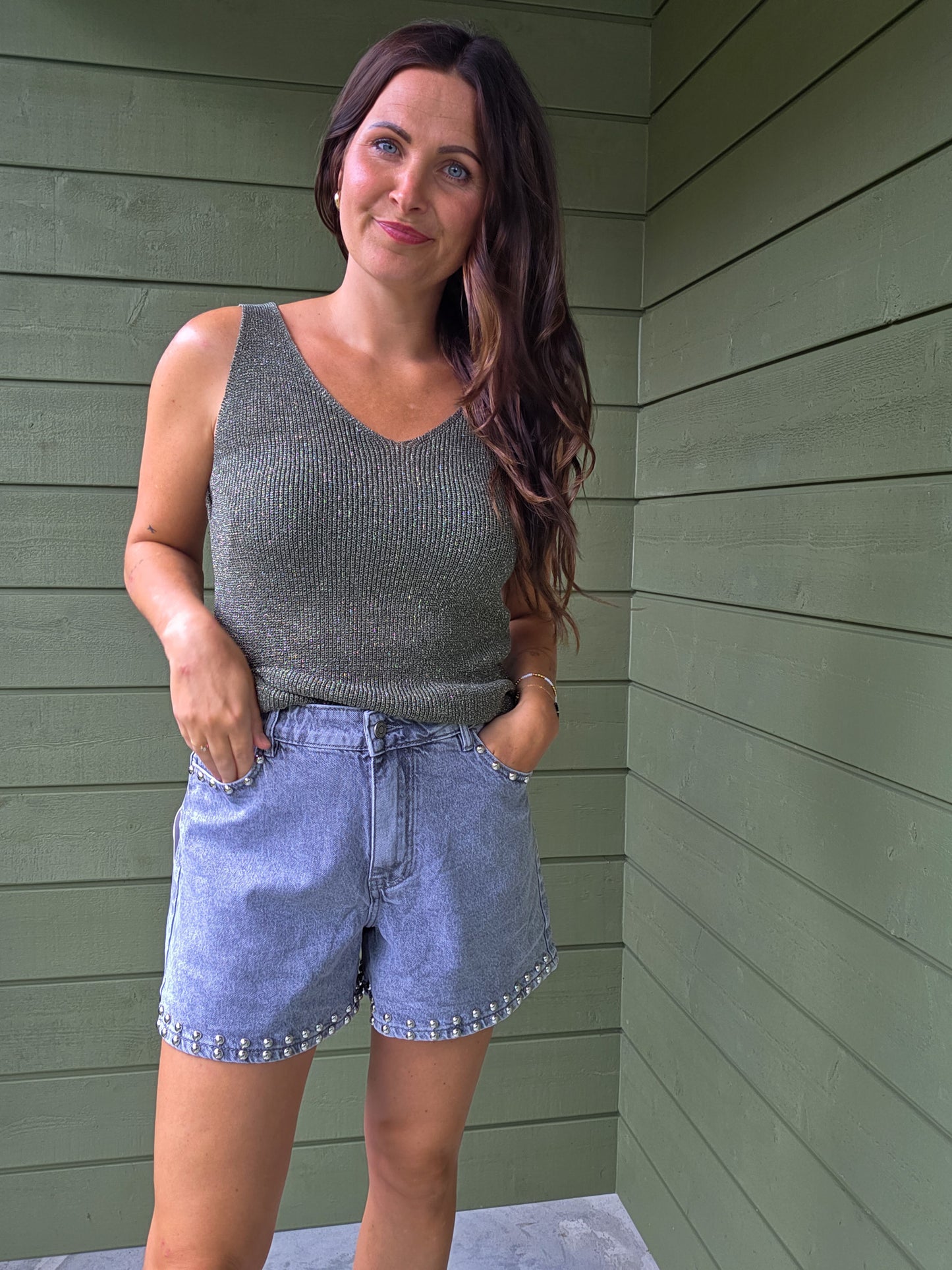 Glitter Top - Groen