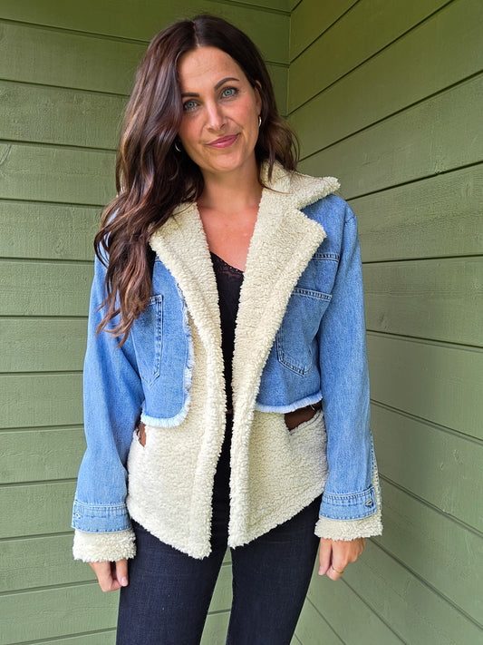 Denim Teddy Jacket