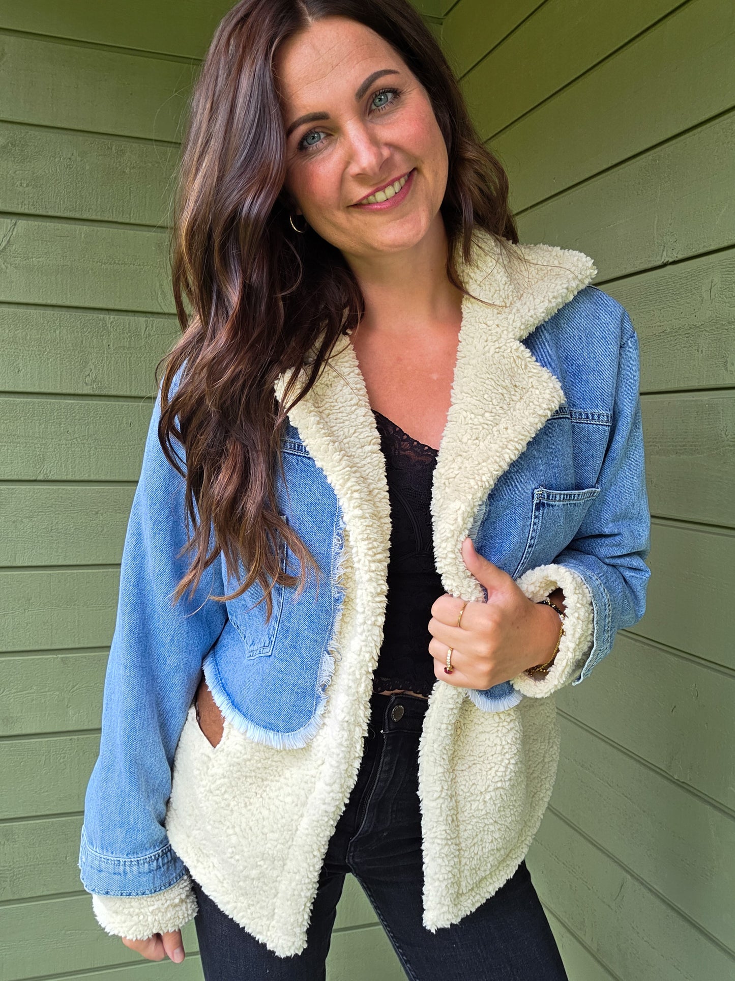 Denim Teddy Jacket