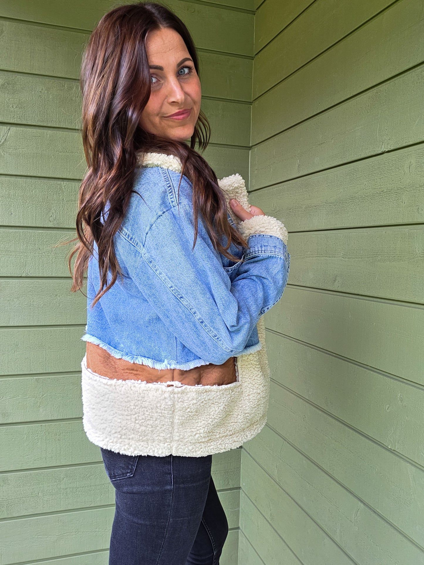 Denim Teddy Jacket