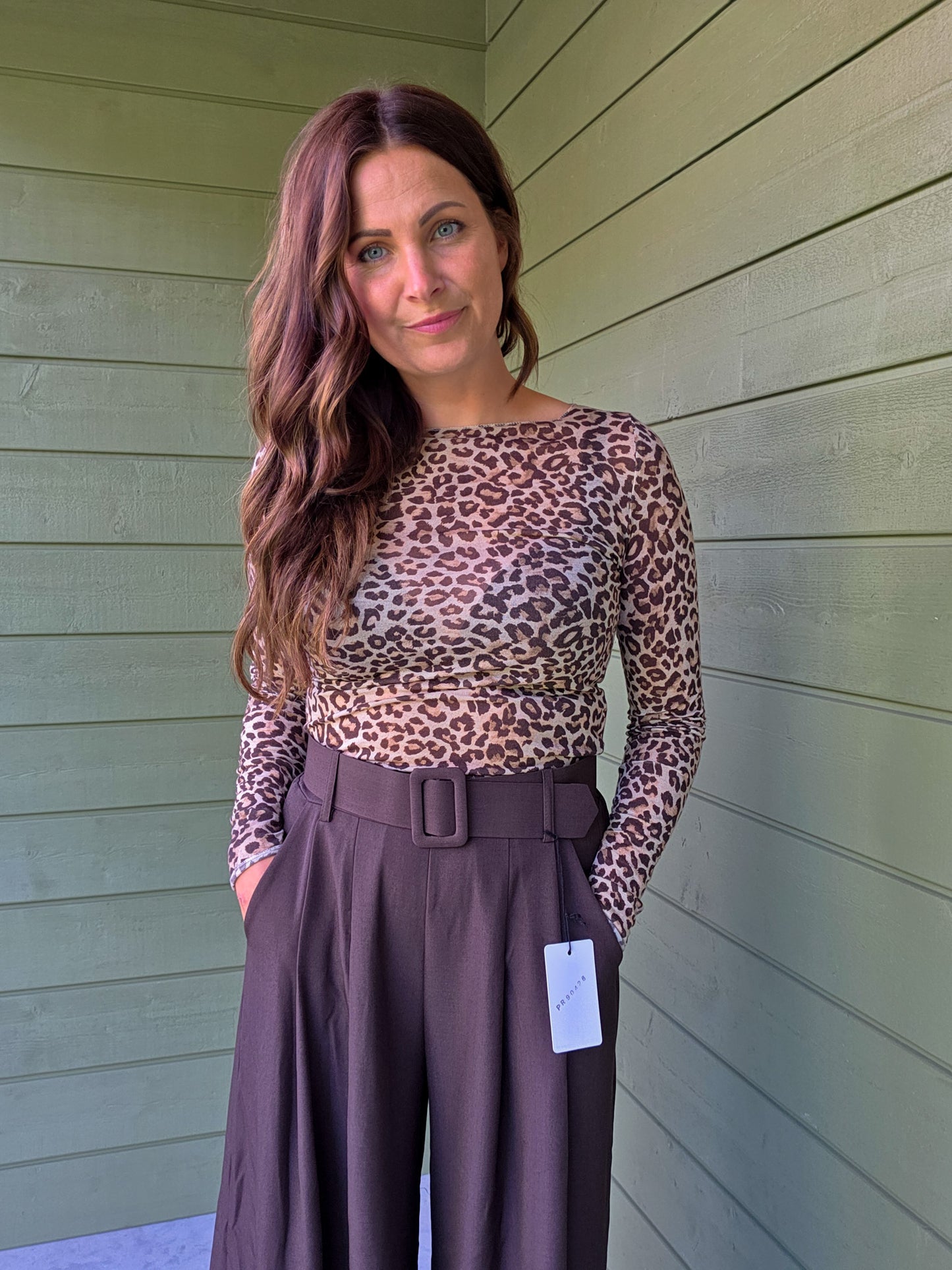 Wide Leg Pantalon Brown