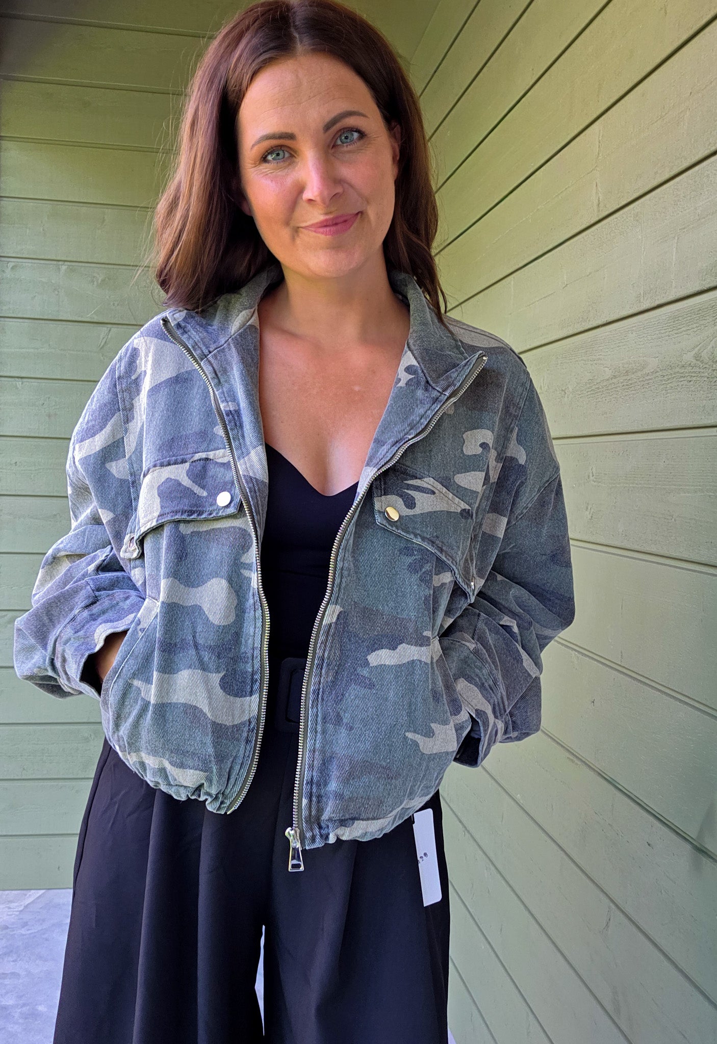 Camo Bomber Jacket