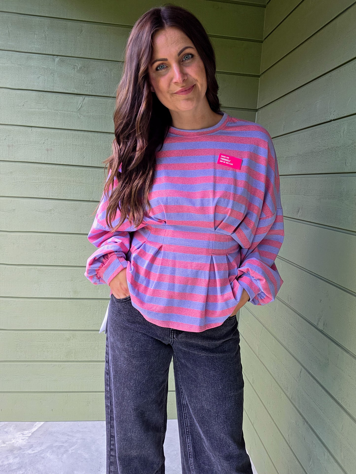 Stoer shirt - Roze Ambika