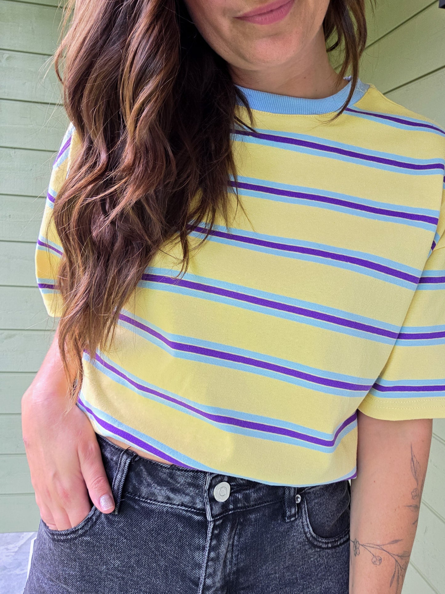 T-Shirt Yellow Stripe