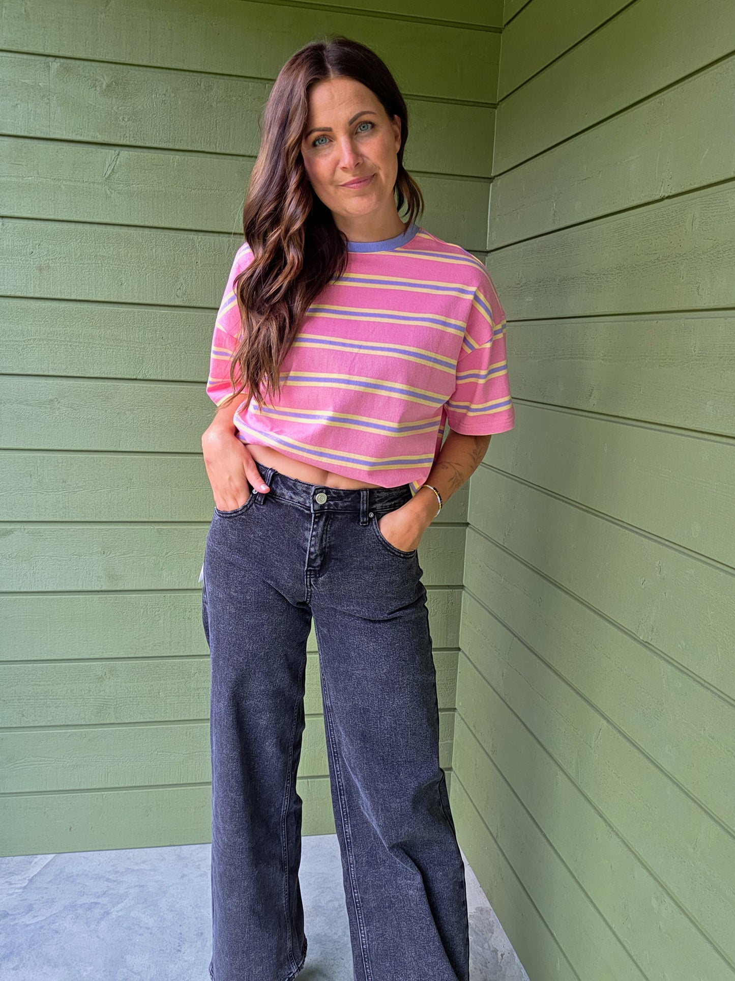 Stripe T-shirt - Pink
