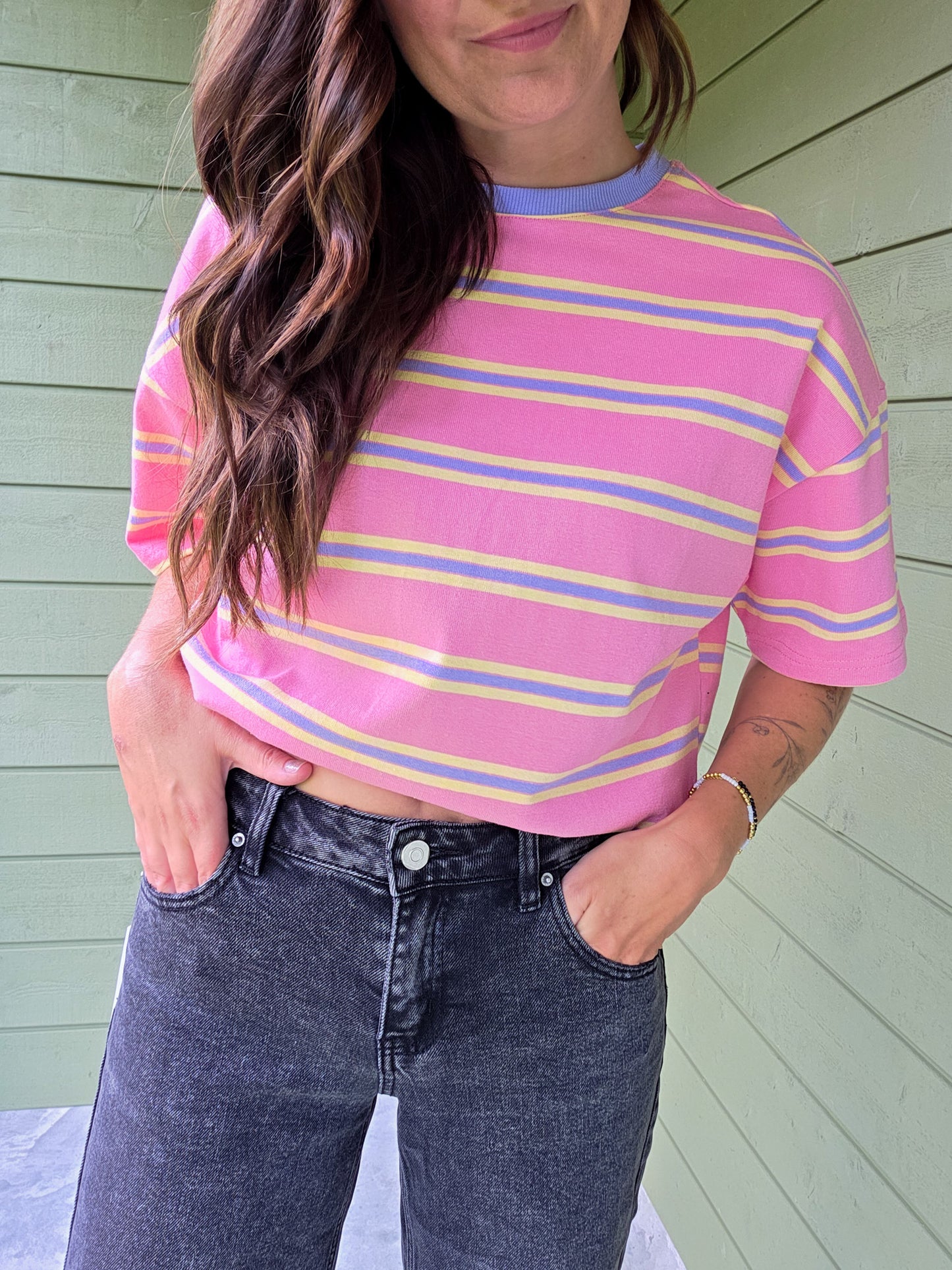 Stripe T-shirt - Pink