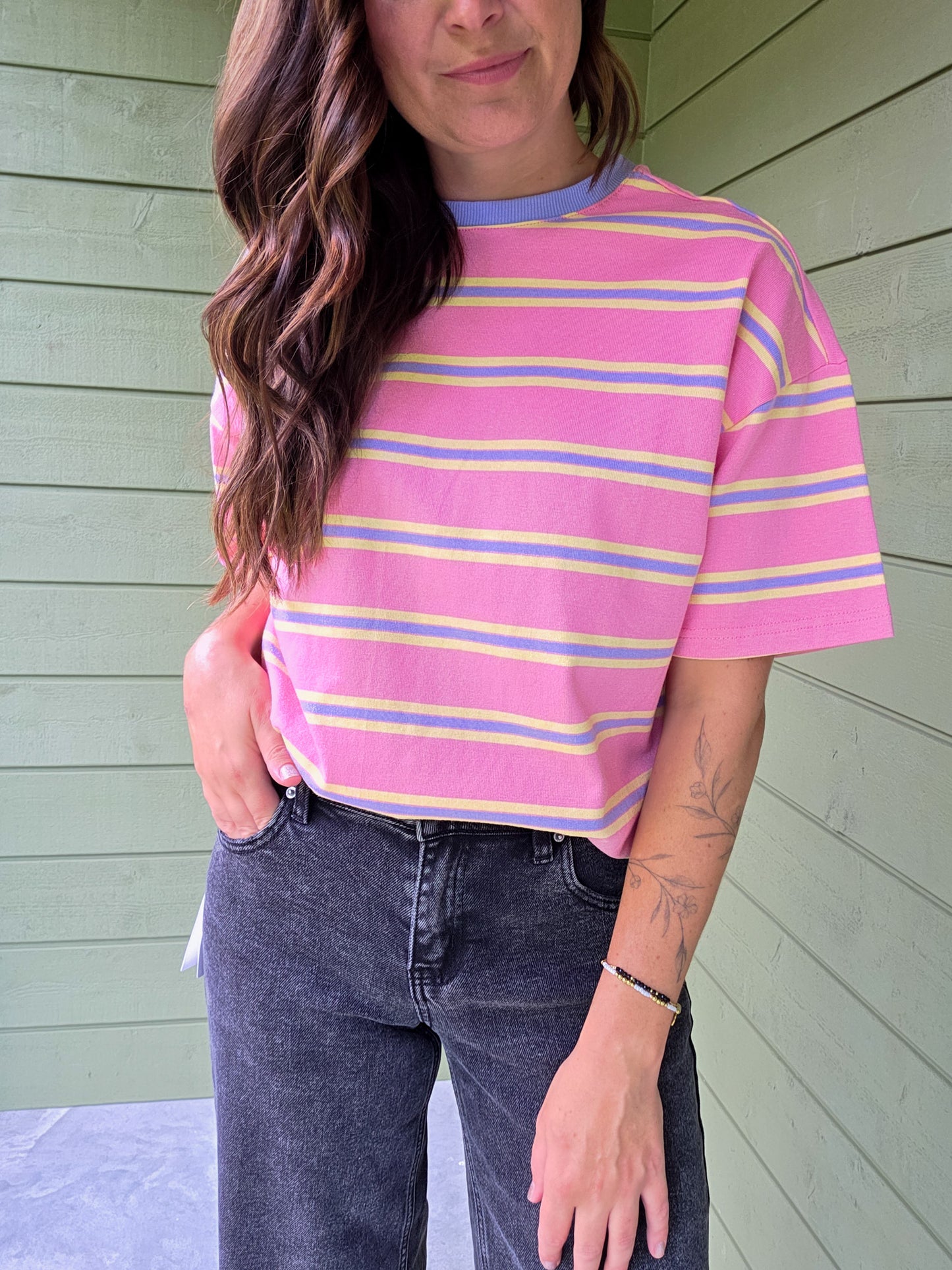 Stripe T-shirt - Pink