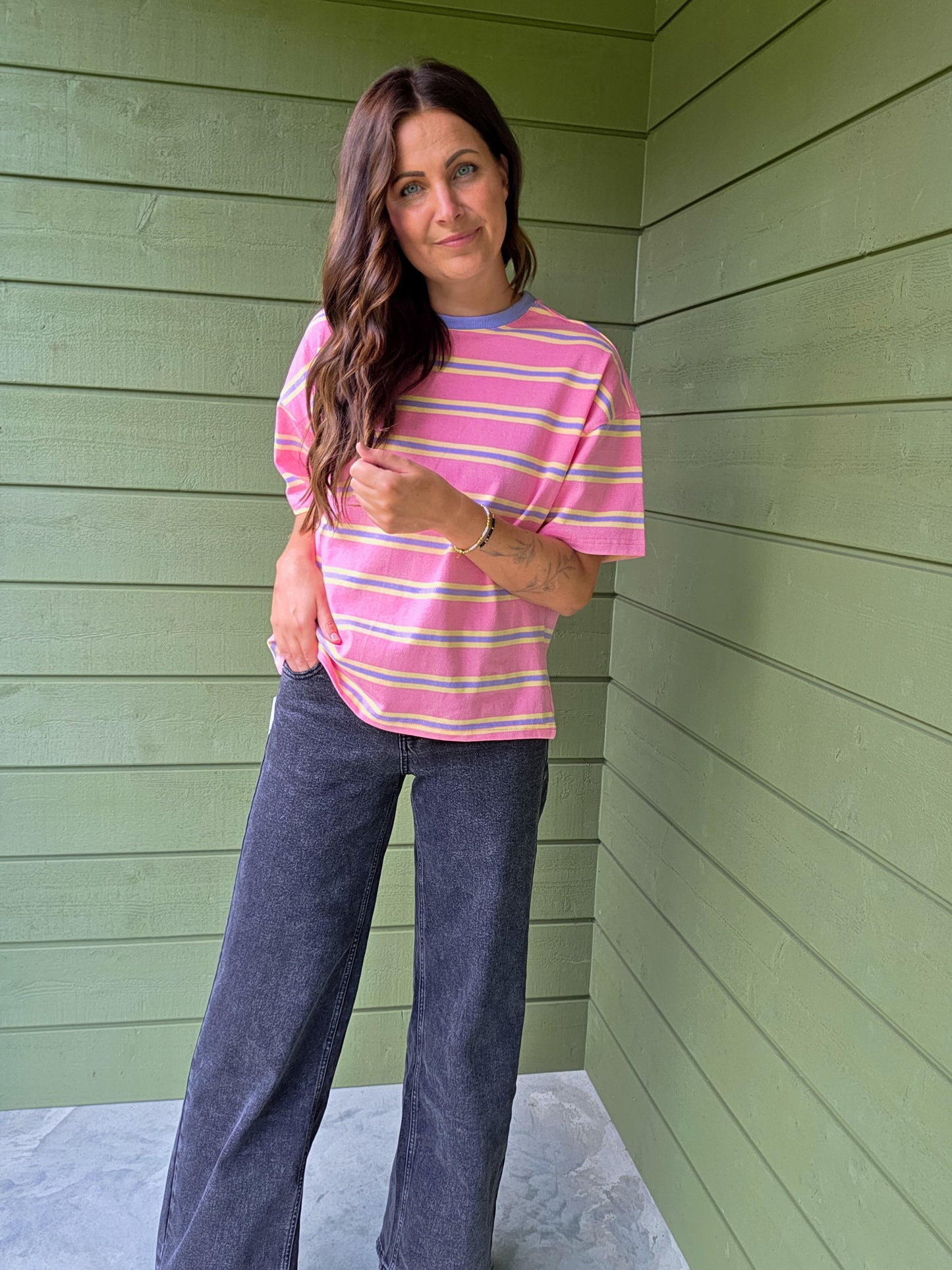 Stripe T-shirt - Pink