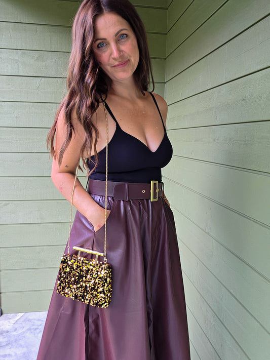 Golden Sparkle Clutch