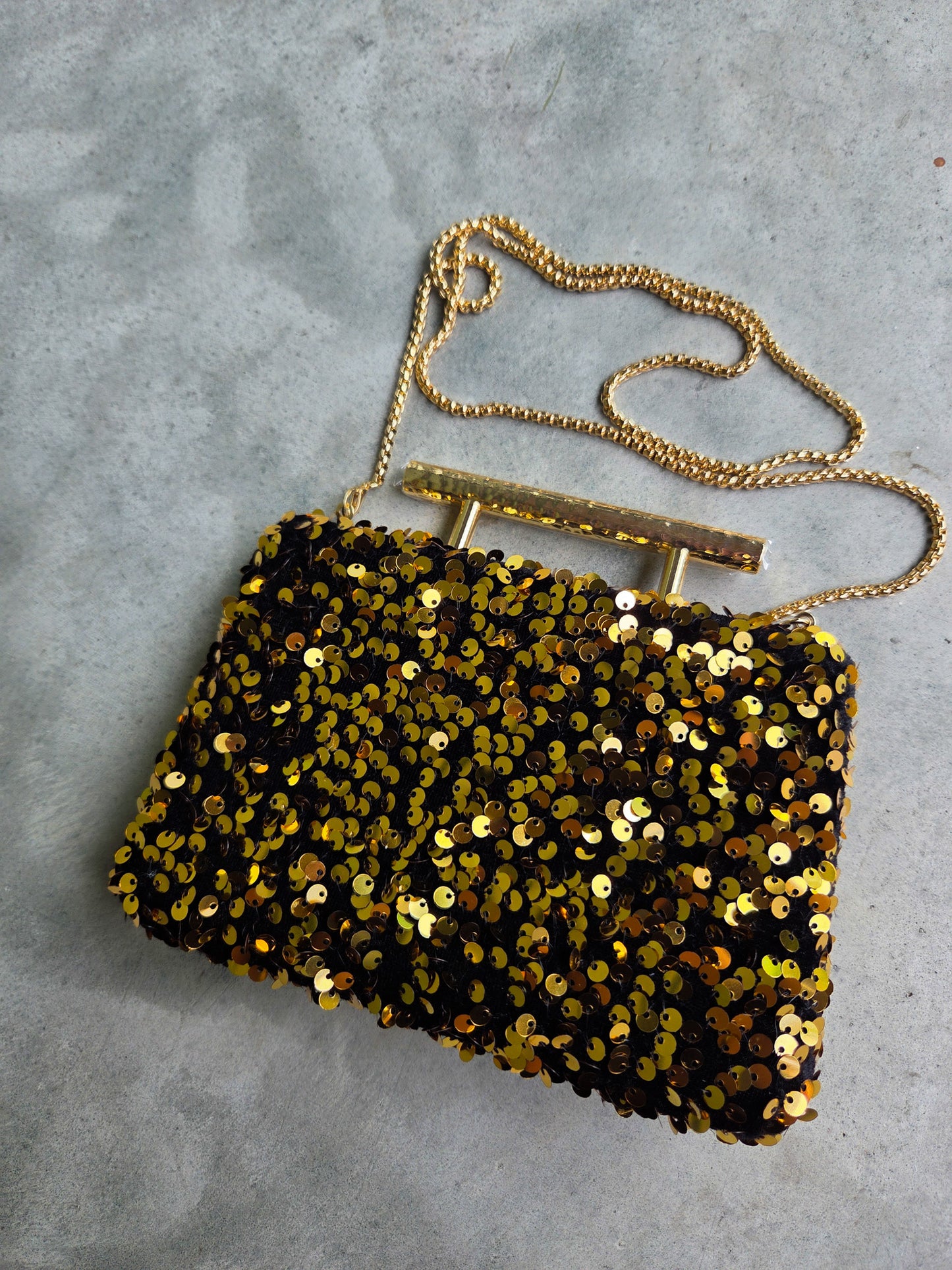 Golden Sparkle Clutch