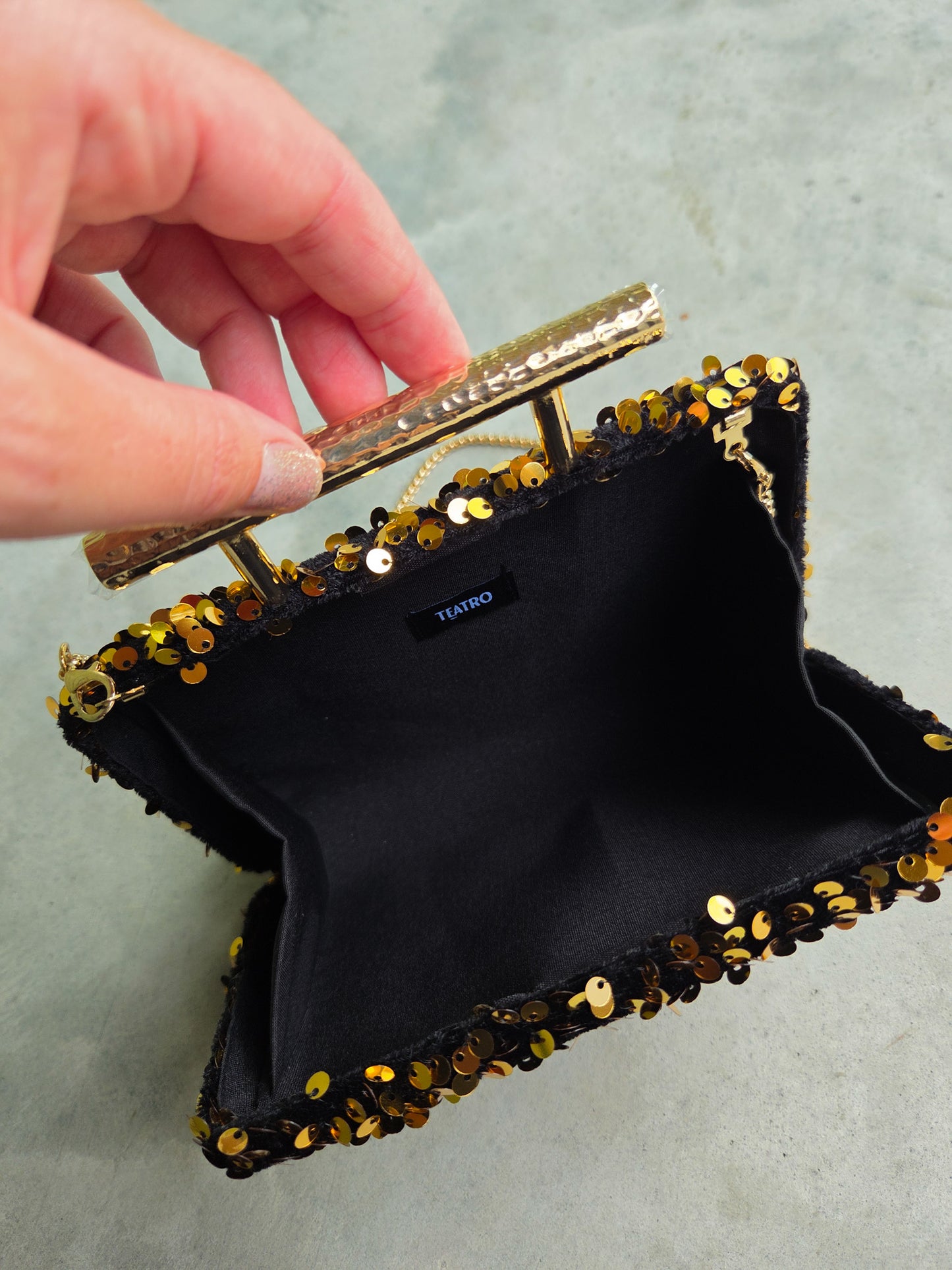 Golden Sparkle Clutch