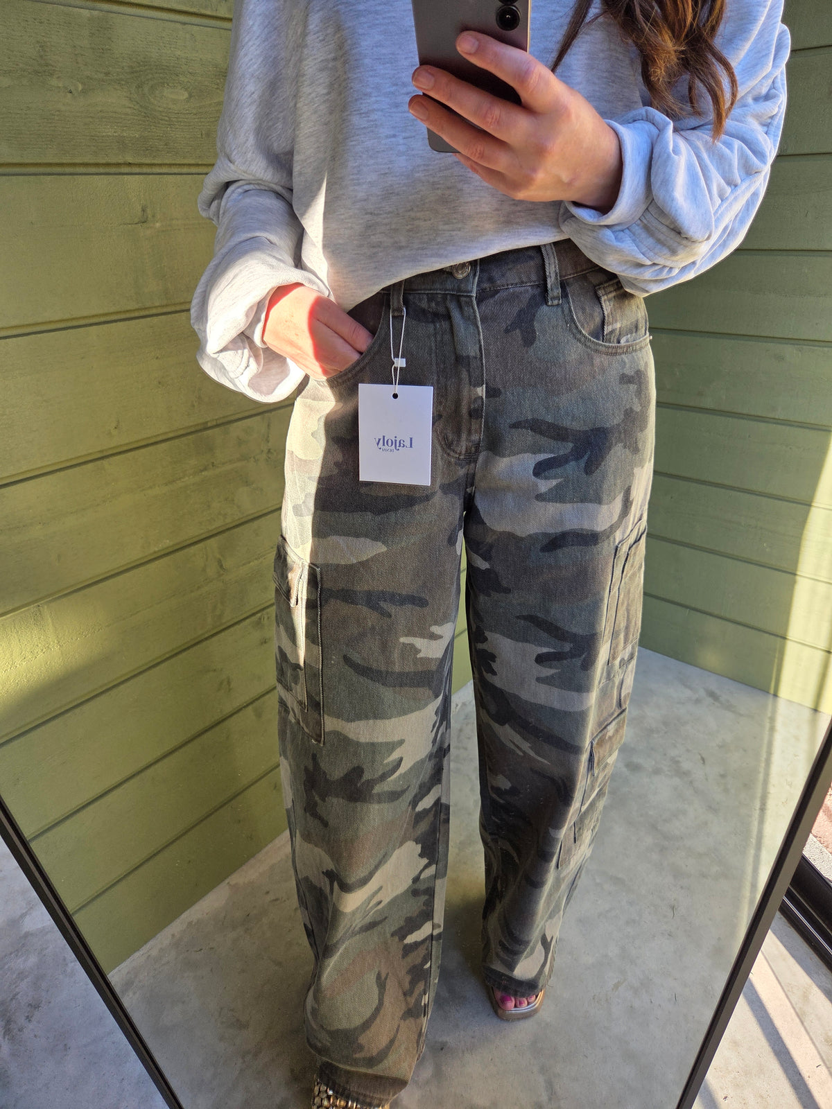 CAMO CARGO JEANS