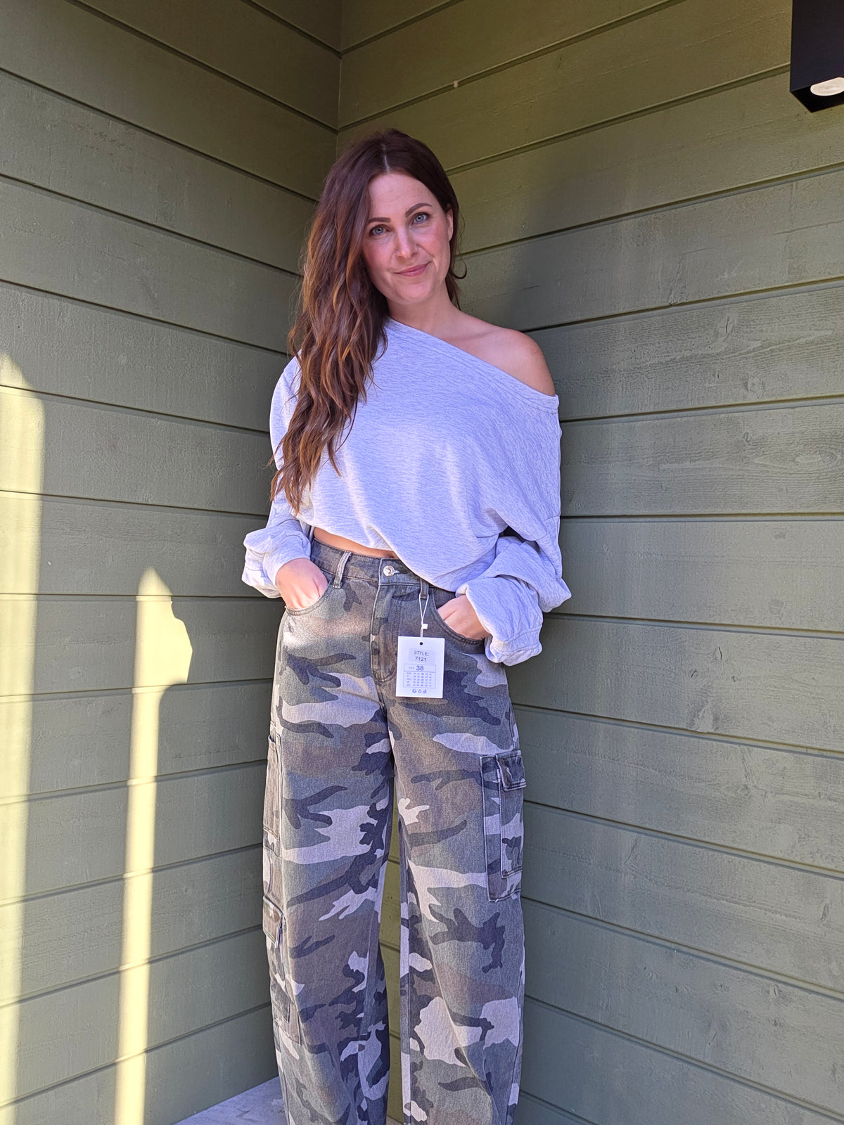 CAMO CARGO JEANS