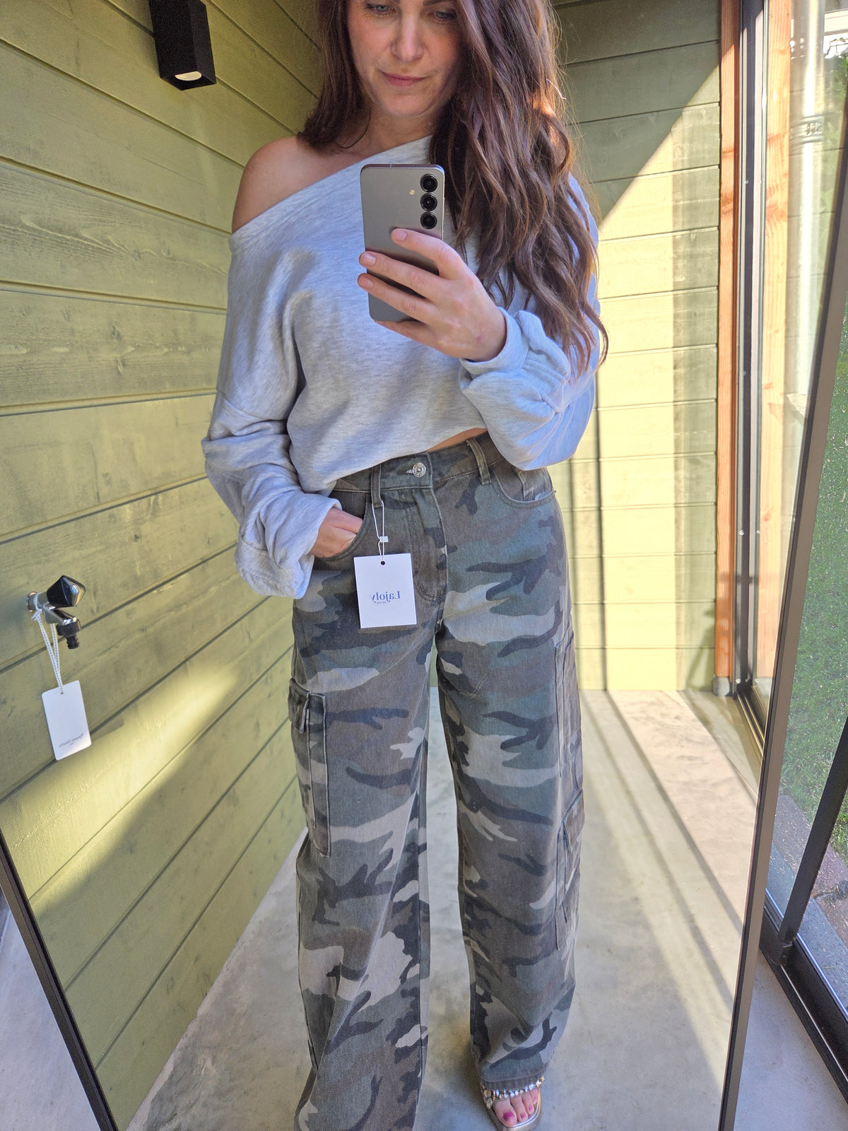 CAMO CARGO JEANS