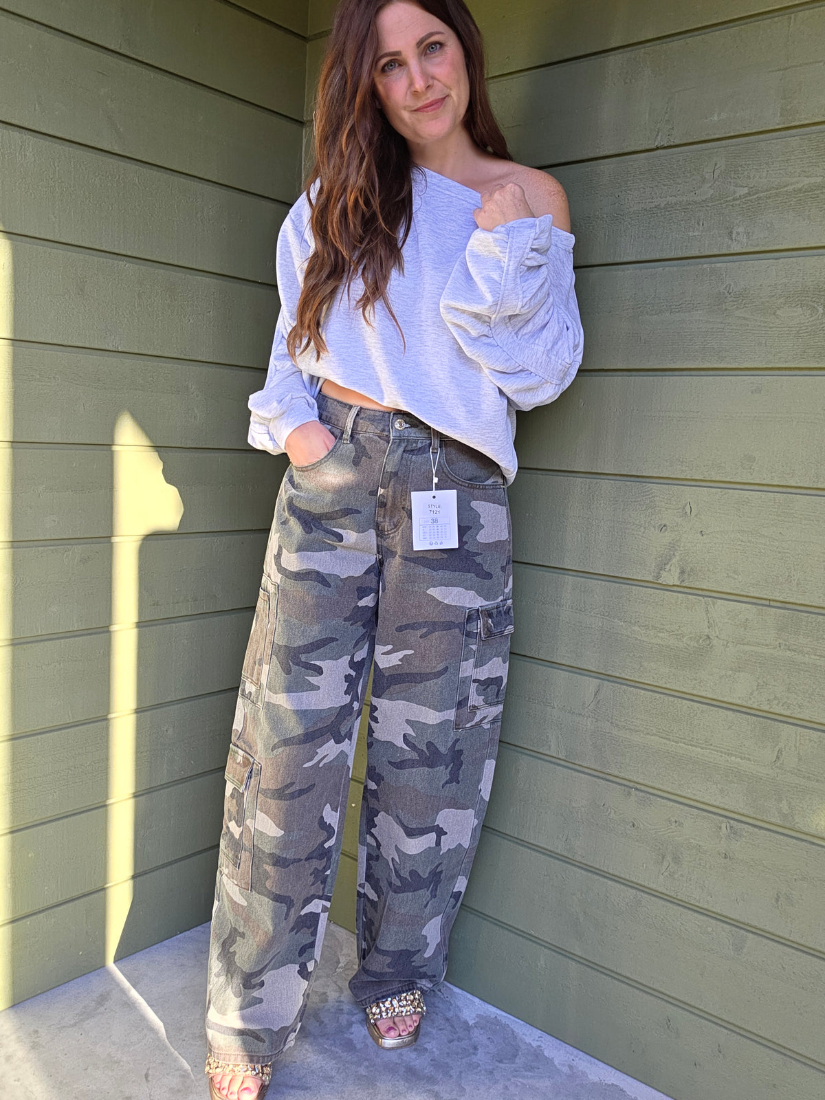 CAMO CARGO JEANS