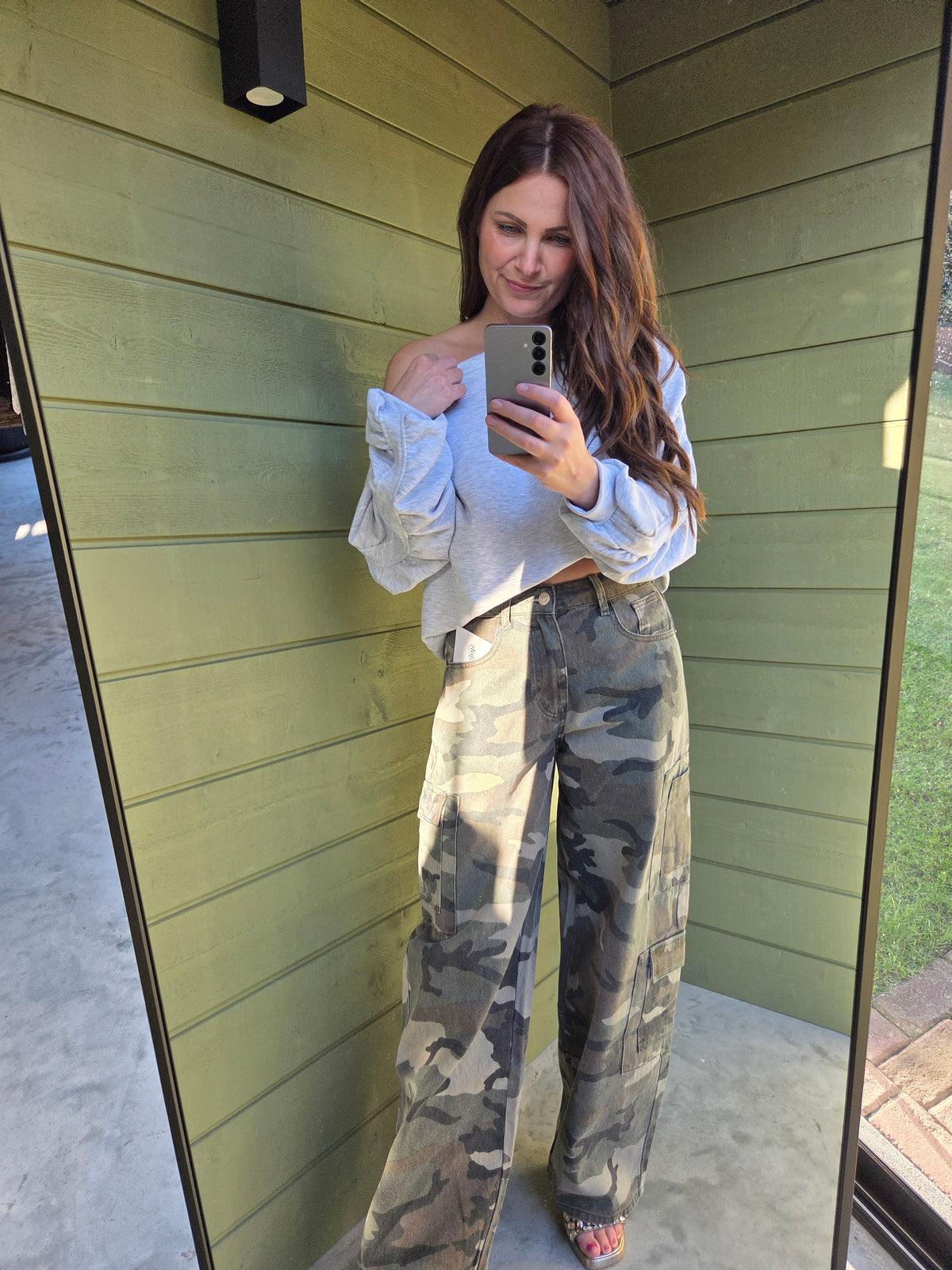 CAMO CARGO JEANS