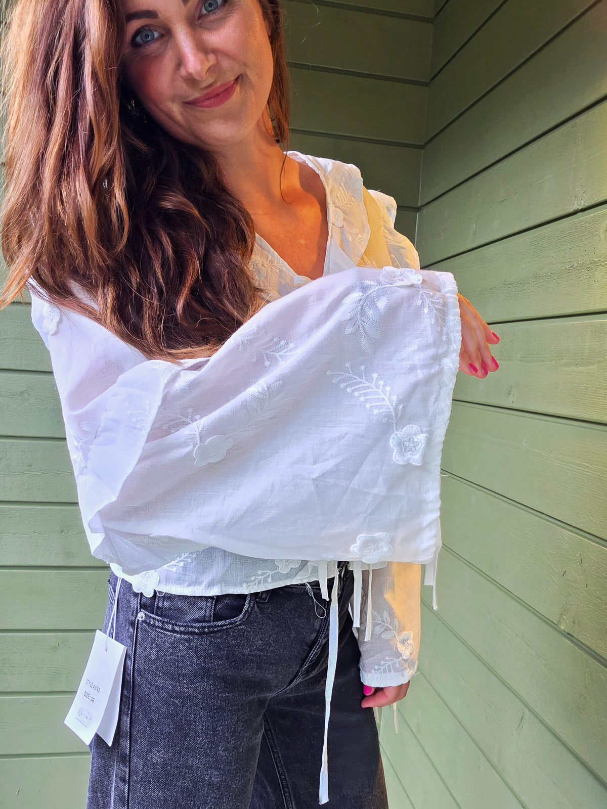 Bow & Bloom Blouse - Wit