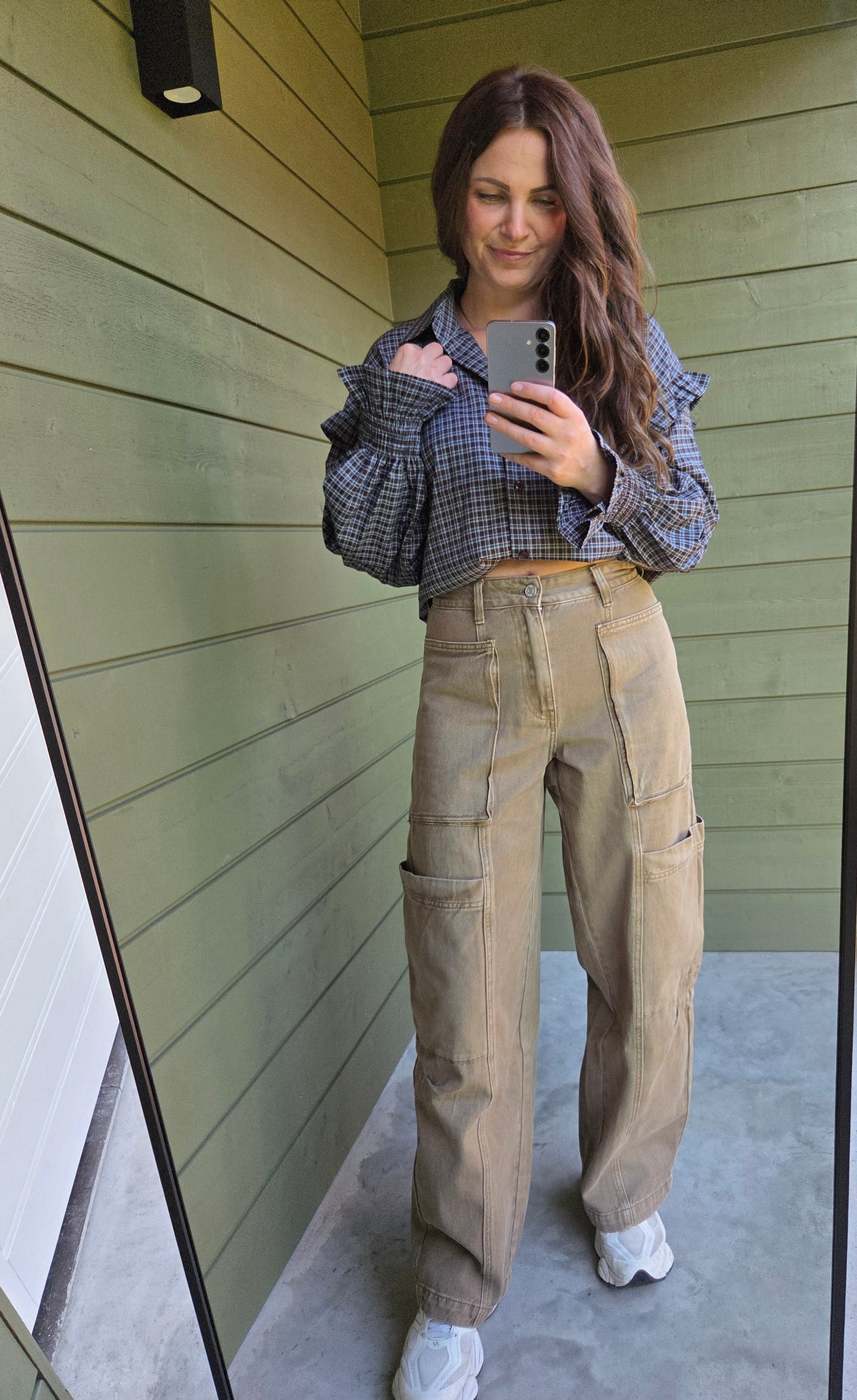 Taupe Cargo Jeans – WIDE LEG