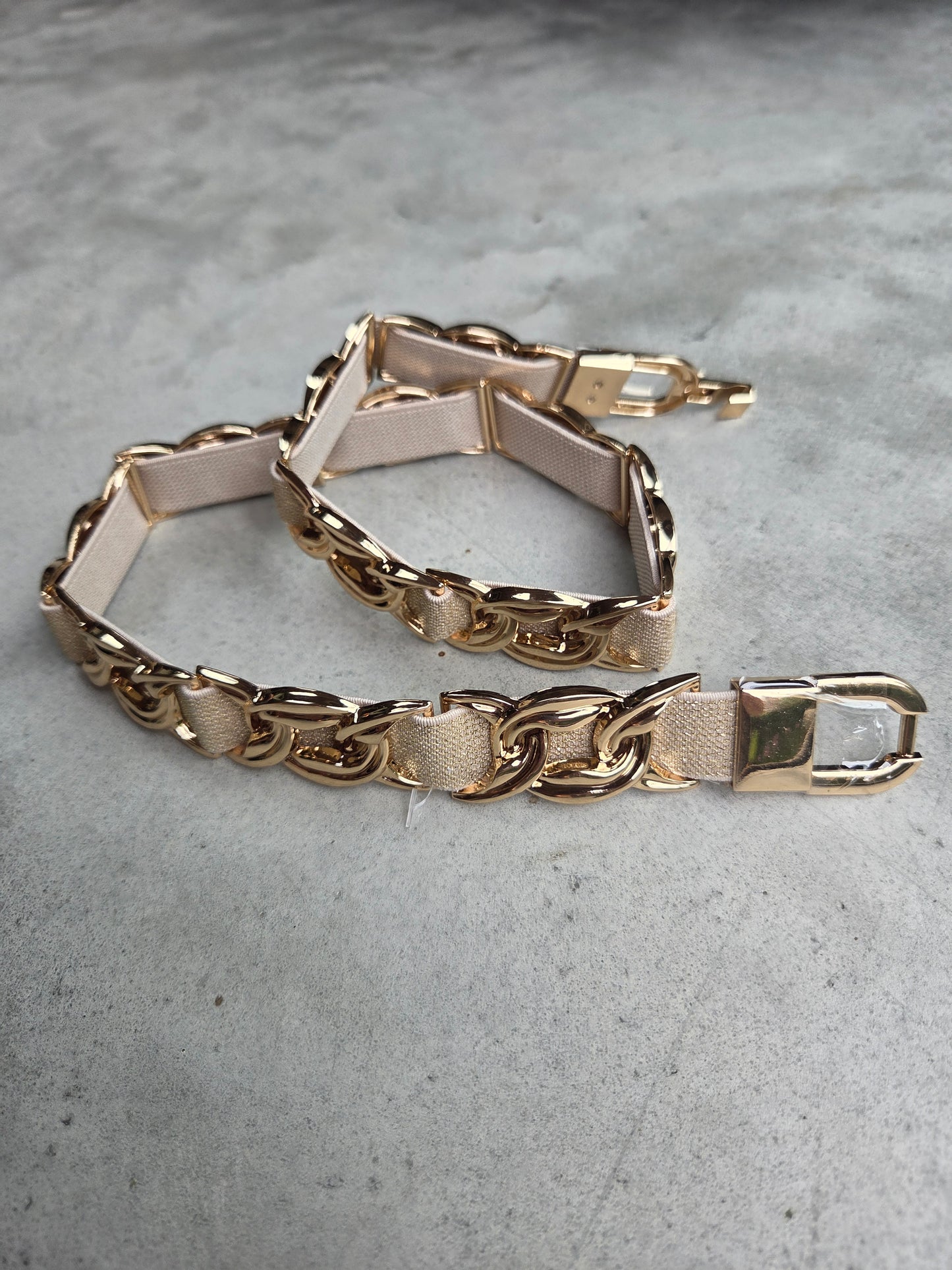 Elastische Taille Riem Goud